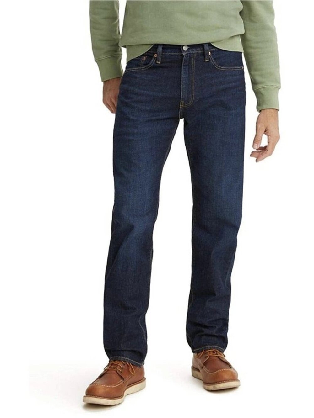 NWT Levi's 505 Regular Fit Stretch Jeans Men's 34x30 Straight Leg Blue